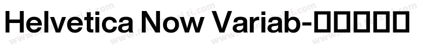 Helvetica Now Variab字体转换